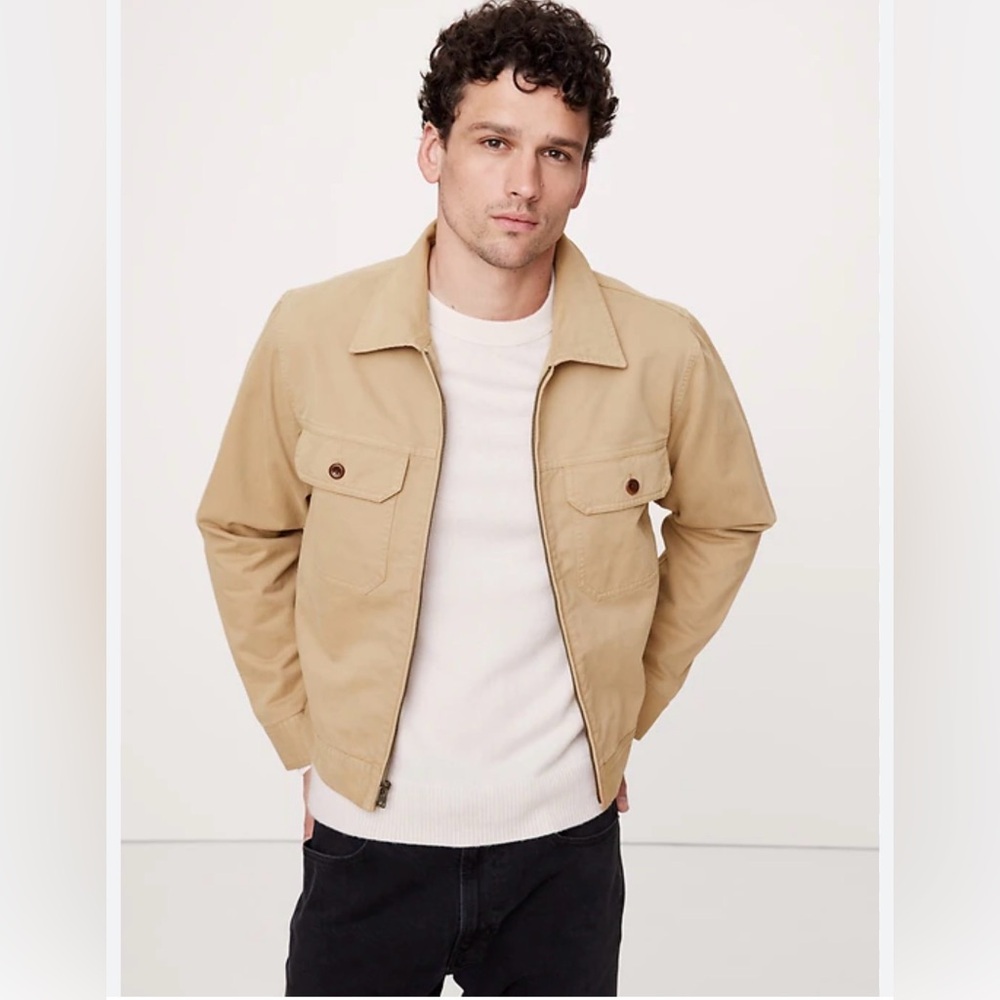 Banana Republic Tan Lightweight Shirt Jacket